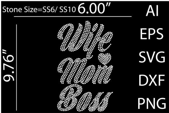 A Brand Designer's Take on the Wife Mom Boss Rhinestone Graphics