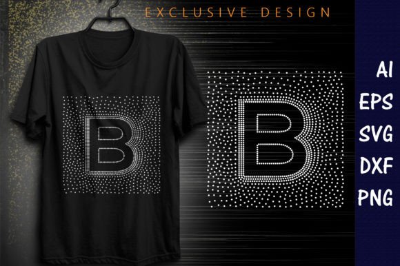 A Rhinestone Logo Template for Editorial Graphics & T-Shirt Designs