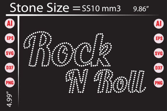 A Rock n Roll Rhinestone Template for Modern Brand Graphics