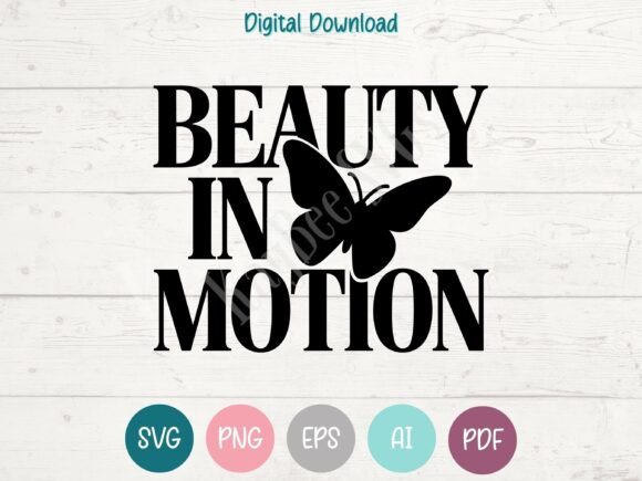 Beauty in Motion - Butterfly: A Versatile T-Shirt Design Graphic