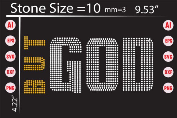 But God Rhinestone Templates: A Versatile T-Shirt Design