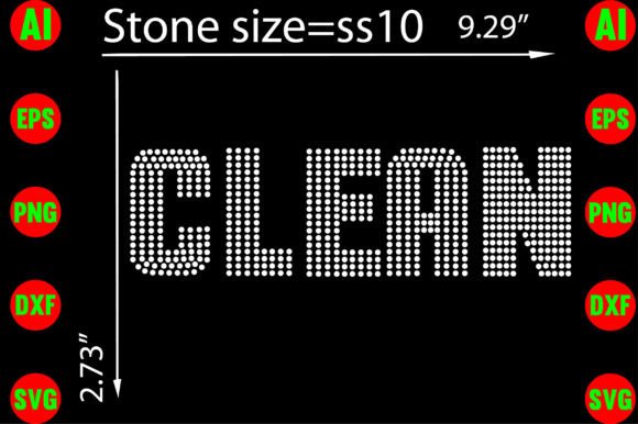 Clean Rhinestone Graphics for T-Shirt Designs and More