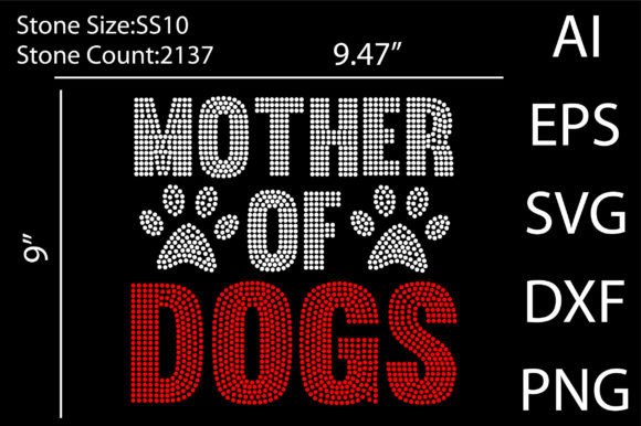 Crafting With the Mother of Dogs Rhinestone Templates