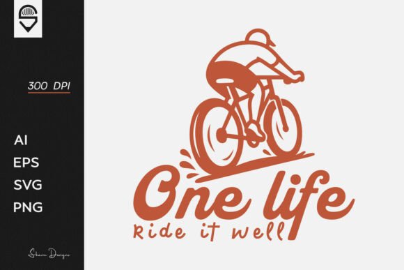 Cyclist Vector T-shirt Design: A Bold Graphics Asset