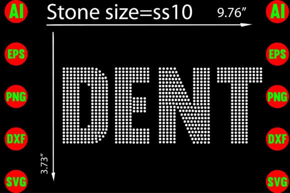 Dent Rhinestone Templates: Elegant Graphics for T-Shirt Designs & Branding
