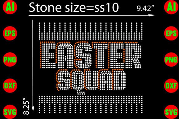 Easter Squad Rhinestone Graphics for T-Shirt Designs & Seasonal Products