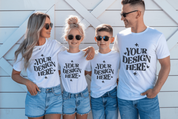 Family Group T-Shirt Mockups: A Versatile Graphics Tool
