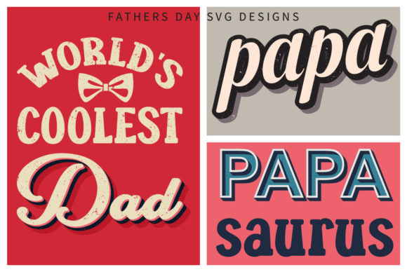 Fathers Day Vintage Type T-shirt Design for Graphics