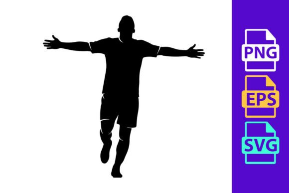 Football Silhouette for Graphics and Illustrations