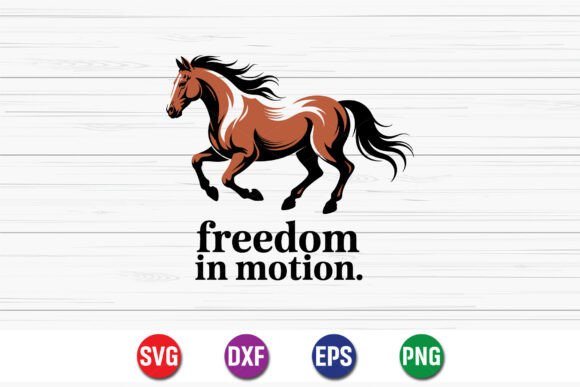 Freedom in Motion Horse Design: A Bold T-Shirt Graphics Choice