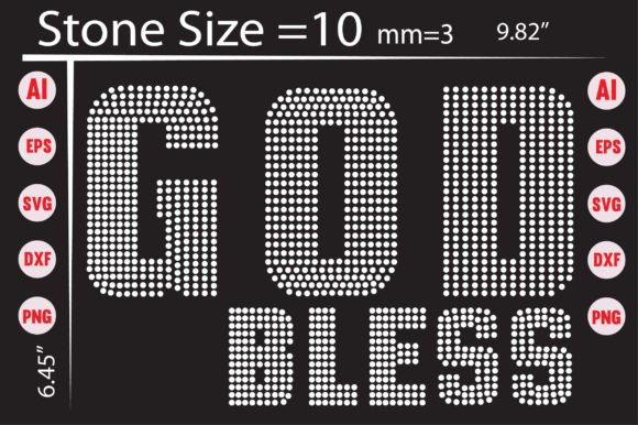 God Bless You Rhinestone Templates: A T-Shirt Design Gem