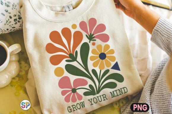 Grow Your Mind: A Floral Mental Health PNG for Graphics