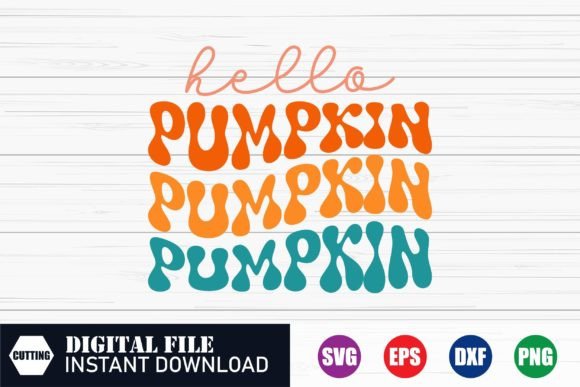 Hello Pumpkin Wave: A Versatile Graphics Asset for Crafts