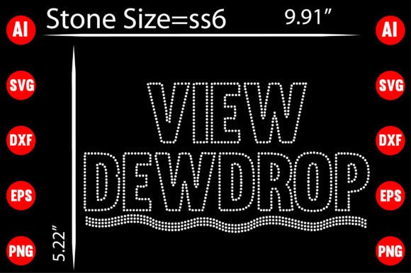 How the Dewdrop Rhinestone Design Enhances Creative Blog Graphics