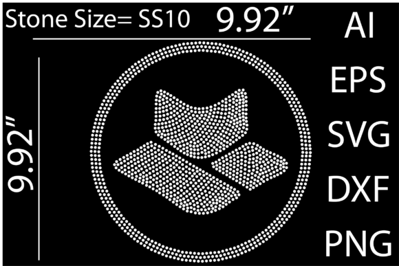 Printable Logo Rhinestone Templates D for Graphics and T-Shirt Designs