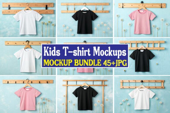 Review: Kids T-shirt Mockups Bundle 08 for Graphics and Product Mockups