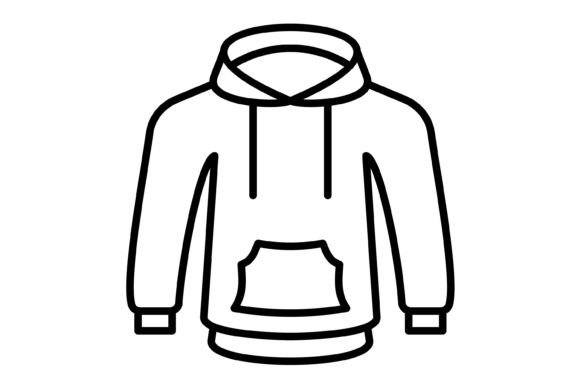 Reviewing Sweatshirt Outline Icon for Graphics and Icons