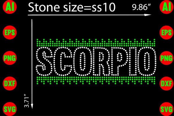 SCORPIO Rhinestone Templates for Business Graphics