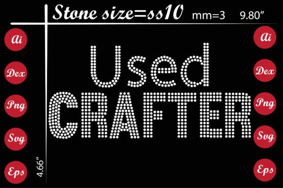 Used Crafter Rhinestone Templates for T-Shirt Designs