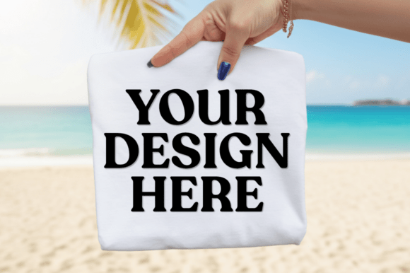 White Folded T-Shirt Mockup for Modern Graphics